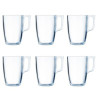 Set of Mugs Luminarc Nuevo (6 pcs) Transparent Glass 400 ml (6 Pieces)