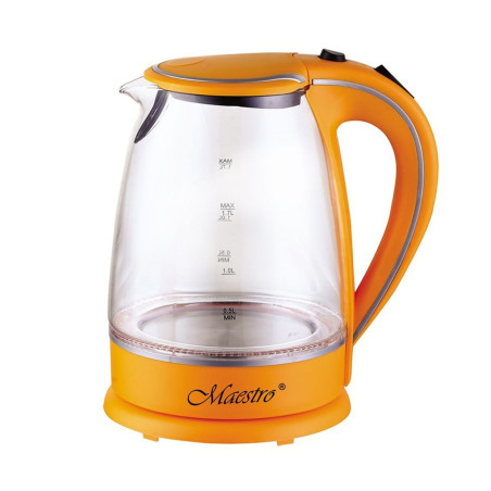 Kettle Feel Maestro MR-064 Orange Transparent Glass 2000 W 1,7 L