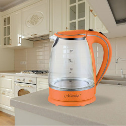 Kettle Feel Maestro MR-064 Orange Transparent Glass 2000 W 1,7 L