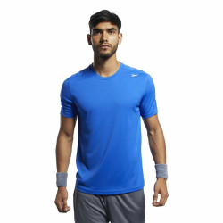 Men’s Short Sleeve T-Shirt Reebok Workout Ready Tech Blue