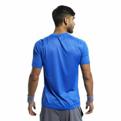 Men’s Short Sleeve T-Shirt Reebok Workout Ready Tech Blue