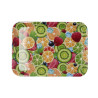 Breakfast tray Quid Habitat Multicolour Plastic 32 x 23 x 1,7 cm With handles Fruits (12 Units)