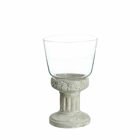 Candleholder 17,5 x 17,5 x 29,5 cm Crystal Grey Cement