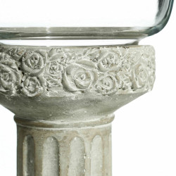 Candleholder 17,5 x 17,5 x 29,5 cm Crystal Grey Cement