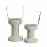 Candleholder 17,5 x 17,5 x 29,5 cm Crystal Grey Cement