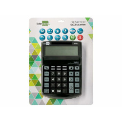 Calculator Liderpapel XF40 Black