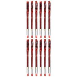 Liquid ink pen Uni-Ball Rollerball Signo Basicos UM-120 Red 0,5 mm (12 Pieces)