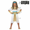 Costume for Children Th3 Party Egyptian King White (6 Pieces)