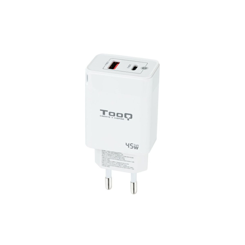 Wall Charger TooQ TQWC-GANQCPD45WT