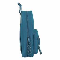 Backpack Pencil Case BlackFit8 M747 Blue 12 x 23 x 5 cm (33 Pieces)