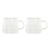 Piece Coffee Cup Set DKD Home Decor Transparent Crystal Borosilicate Glass 260 ml