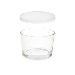 Lunch box Transparent Glass polypropylene 200 ml (24 Units)