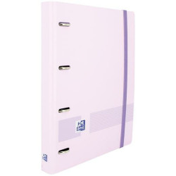 Ring binder Oxford Europeanbinder Polyfoam Light mauve A4 A4+