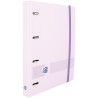 Ring binder Oxford Europeanbinder Polyfoam Light mauve A4 A4+