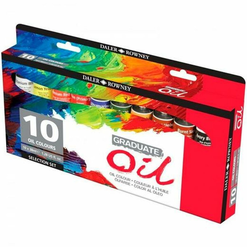 Painting set Daler Rowney Graduate Oil Oil paint 10 Pieces Multicolour 38 ml