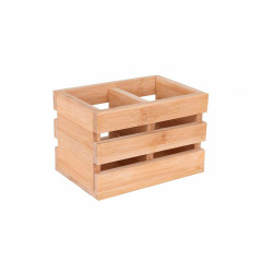 Cutlery Organiser Viejo Valle Bamboo 16 x 11 x 11 cm (3 Units)