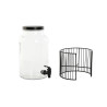 Drinks dispenser Home ESPRIT Black Metal Crystal 5,5 L 21 x 21 x 37 cm