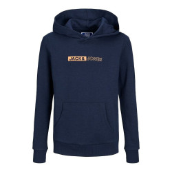 Children’s Sweatshirt Jack & Jones JJNEO HOOD JNR 12225210  Navy Blue