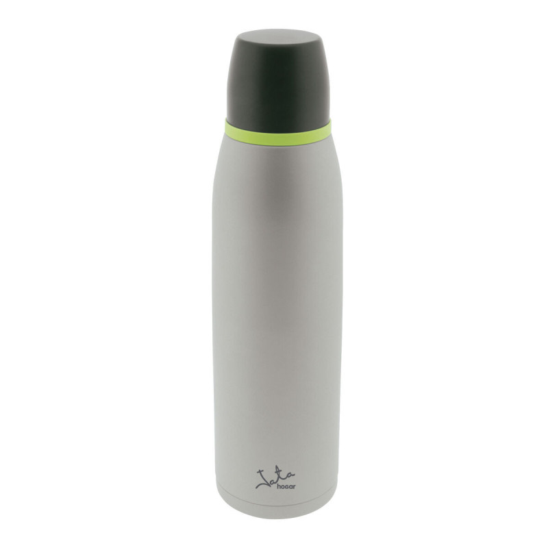 Travel thermos flask JATA 920 1 L Grey Stainless steel Plastic