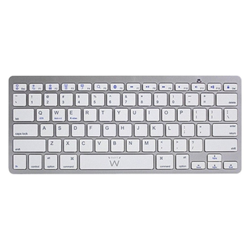 Bluetooth Keyboard Ewent EW3161 White Silver QWERTY