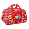 Sports bag Cars Let's race Red White (40 x 24 x 23 cm)