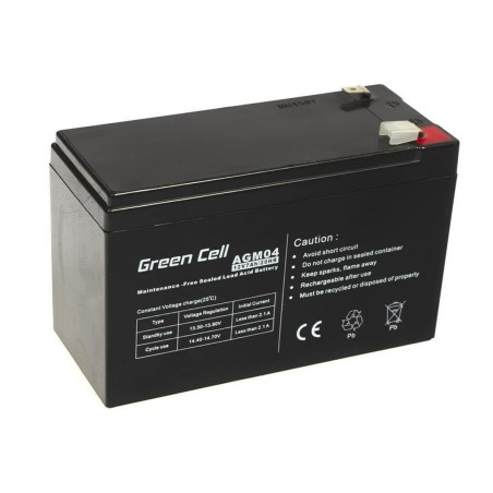 Battery for Uninterruptible Power Supply System UPS Green Cell AGM04 7 Ah 12 V