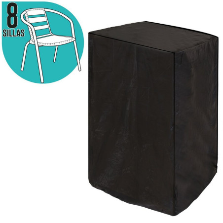 Chair Cover For chairs Black PVC 66 x 66 x 170 cm