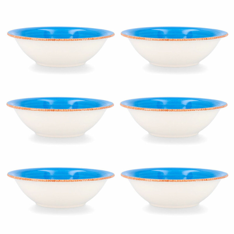 Bowl Quid Vita Blue Ceramic 6 Units (18 cm)