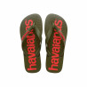 Women's Flip Flops Havaianas Logomania  Olive