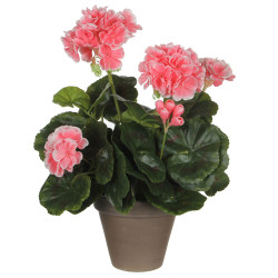 Decorative Plant Mica Decorations PVC Geranium (11,5 x 33 cm)