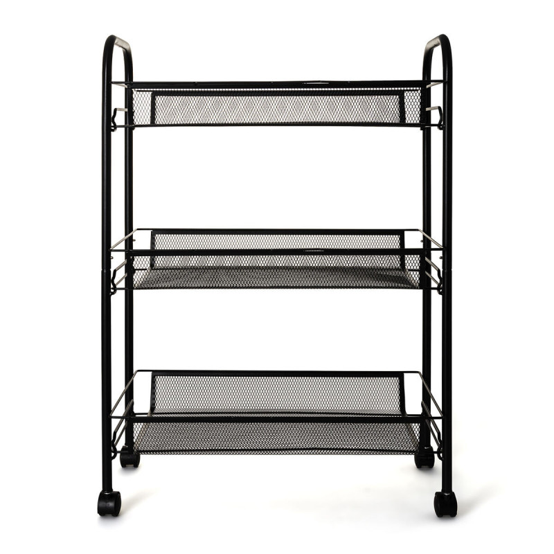 Vegetable trolley Quid Tito Black Metal 44 x 26 x 63 cm