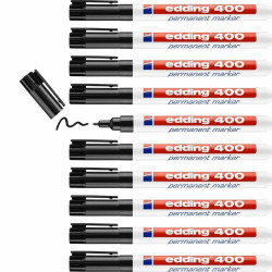 Permanent marker Edding 400 Black (10 Units)