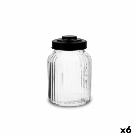 Jar Quid Maison Transparent Glass 1 L (6 Units)