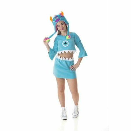 Costume for Adults Blue Monster (2 Pieces)