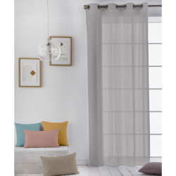 Curtain Naturals   Grey 140 x 260 cm