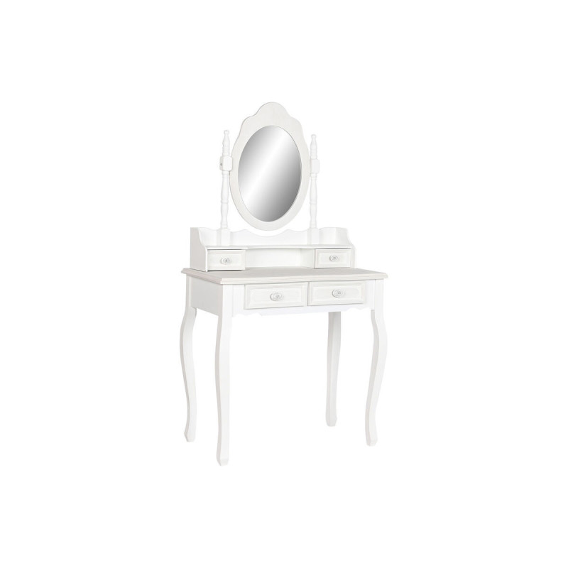 Dresser Home ESPRIT White ABS Mirror MDF Wood 75 x 42 x 140 cm