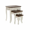 Set of 3 tables DKD Home Decor White Brown 60 x 40 x 66 cm