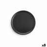 Flat Plate Anaflor Barro Anaflor Black Baked clay Ø 31 cm Meat (8 Units)