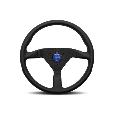 Racing Steering Wheel Momo MONTECARLO Black/Blue Ø 35 cm