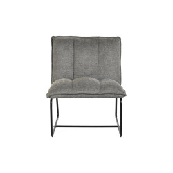 Armchair DKD Home Decor Black Grey Metal 66 x 71 x 77 cm