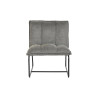 Armchair DKD Home Decor Black Grey Metal 66 x 71 x 77 cm