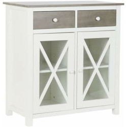 Chest of drawers DKD Home Decor White Grey Crystal Poplar Cottage 80 x 40 x 85 cm