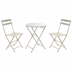 Table set with 2 chairs DKD Home Decor 80 cm 60 x 60 x 70 cm