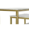 Set of 3 tables DKD Home Decor White Golden 50 x 35 x 60 cm