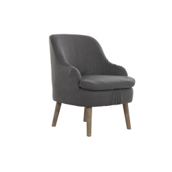 Armchair DKD Home Decor Dark grey Fir Plastic 61 x 46 x 75 cm