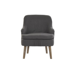 Armchair DKD Home Decor Dark grey Fir Plastic 61 x 46 x 75 cm