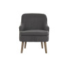 Armchair DKD Home Decor Dark grey Fir Plastic 61 x 46 x 75 cm