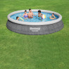 Inflatable pool Bestway 457 x 84 cm Grey 9677 L