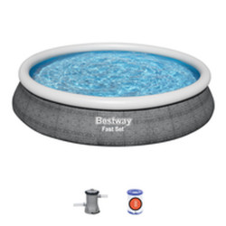 Inflatable pool Bestway 457 x 84 cm Grey 9677 L