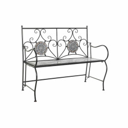 Bench DKD Home Decor Ceramic Mosaic Ironwork (111 x 54 x 88 cm)